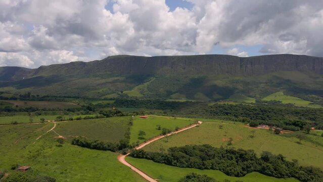 Serra do Canastra in Brazil. Aerial View