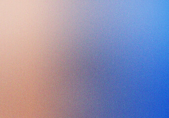 Grainy colorful gradient texture in peach and blue tones