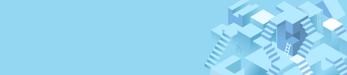 isometric abstract background illustration 