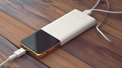 Phone power bank.Mobile phone or smartphone battery.Generative AI