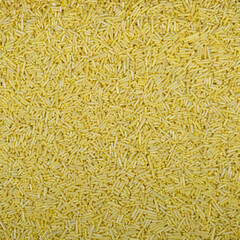 Colorful and bright cake decorations, in powder and granule form, can also be used as a colorful background.