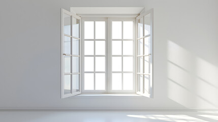 Bright Interior View Through Open Window