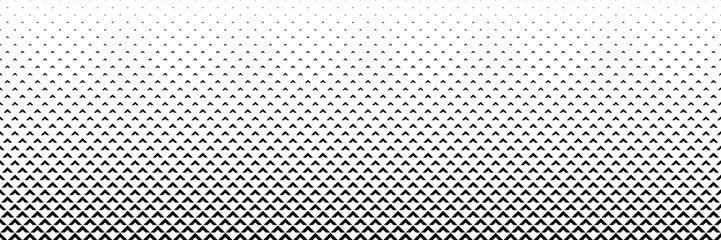horizontal black halftone of arrow design for pattern and background.