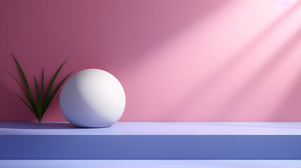 Large White Egg on Table, product presentations
