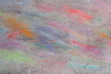 Abstract universal artistic background for posters, banners, postcards, websites, wallpapers, invitations, packaging, branding. There are streaks of colored pencils on the sandpaper. Contemporary art.