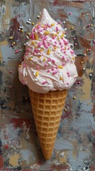 Pop art ice cream