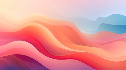 Obraz premium Wavy abstract vibrant gradient background