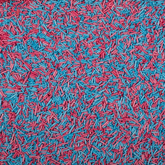 Colorful and bright cake decorations, in powder and granule form, can also be used as a colorful...