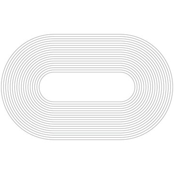 recommend clip art: line art shape in geometry, thin out lines of horizon element for decoration