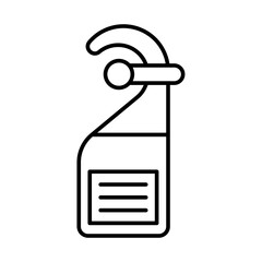 Door Hanger Line Icon