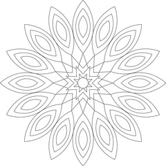 Vector Mandala Coloring Pages & Books