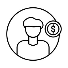 Financial Advisor Line Icon