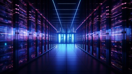 network of computer data server for internet and communication