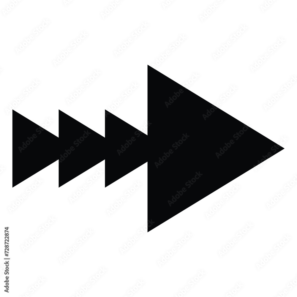Poster arrow icon. modern simple arrow or cursor. directional arrow flat style isolated on white background