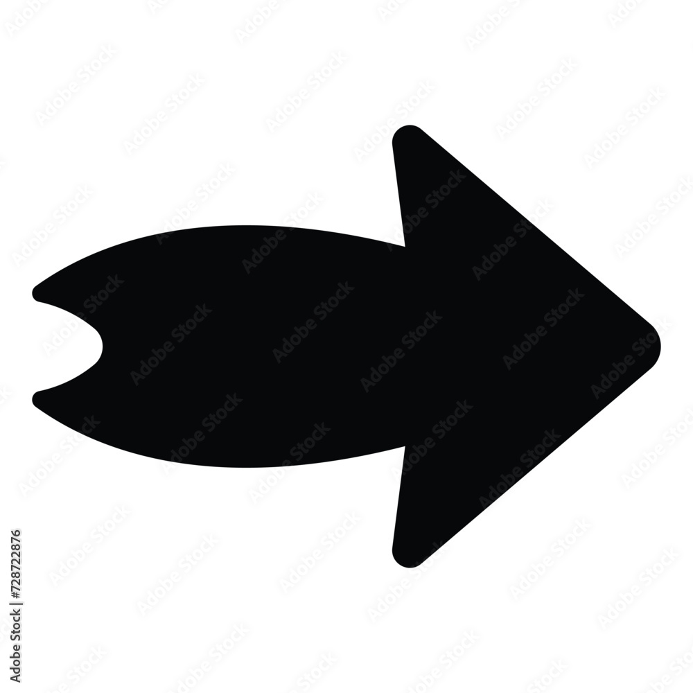 Aufkleber arrow icon. modern simple arrow or cursor. directional arrow flat style isolated on white background