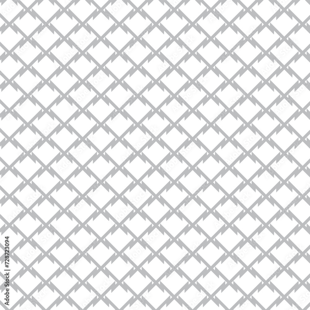 Poster abstract seamless repeatable grey cross line pattern art.