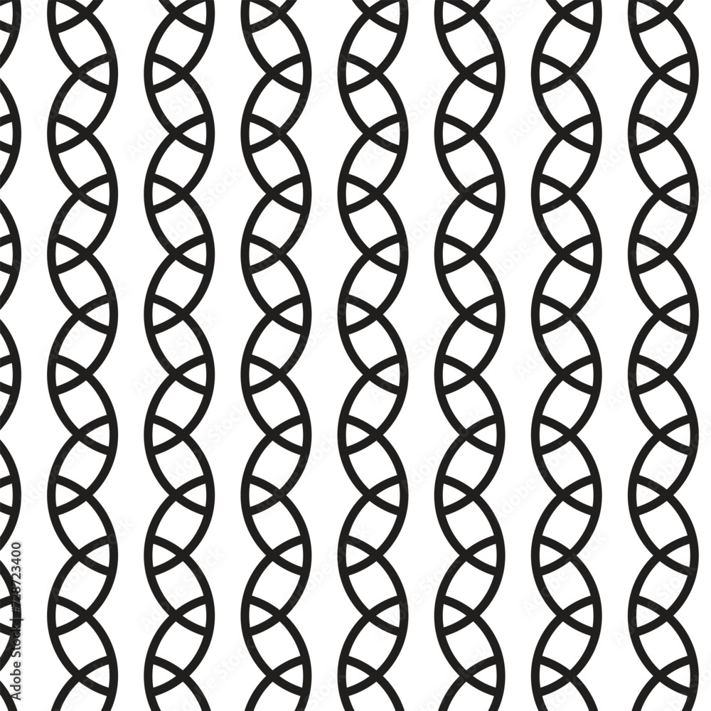 Poster abstract seamless repeatable black circle vertical pattern art.