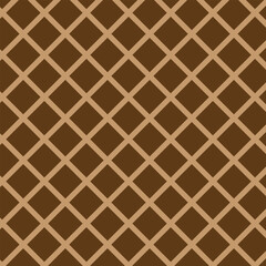 abstract seamless brown diagonal cross line repeatable pattern.