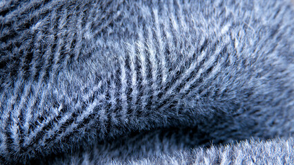 Fur grey wool abstract pattern, fluffy background texture