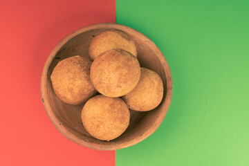 Dough fritters traditional Colombian food