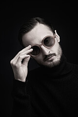 confident brutal man