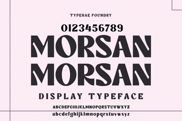 Modern Bold Font Sport Alphabet. Typography urban style fonts for technology, digital, movie logo design. vector illustration - obrazy, fototapety, plakaty