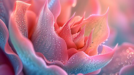 Aloe vera with rose, a tranquil duet in nature's symphony, their fluid forms weaving a tapestry of serenity.