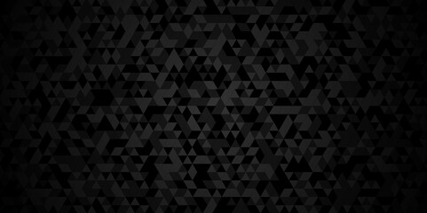 Modern geometric background vector seamless technology black and gray angular background. Abstract geometric pattern gray Polygon Mosaic triangle Background, business and corporate background. - obrazy, fototapety, plakaty