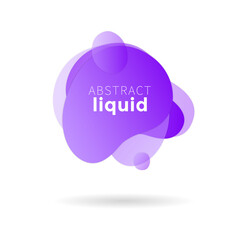 social network bubble, Purple Liquid abstract banner, Label