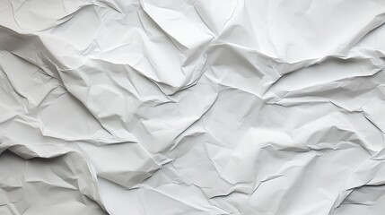 Obraz premium Texture of crumpled white paper background.