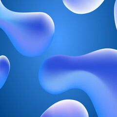 abstract blue background with bubbles