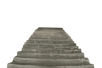 old stone staircase to the sky isolated png	