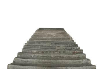 old stone staircase to the sky isolated png	