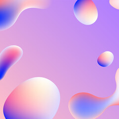 abstract background with bubbles, Pink background