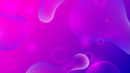 Abstract background with bubbles, Pink banner