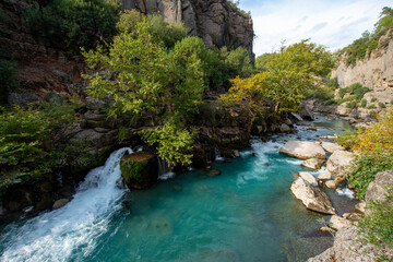 Fototapeta premium Antalya - Turkey. May 01, 2017. Koprulu Canyon, Manavgat, Antalya - Turkey.