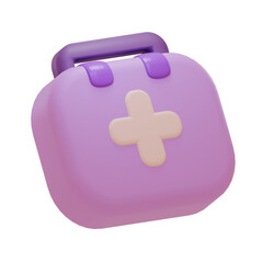 Obraz premium Medical bag 3d illustration