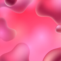 Pink background with hearts