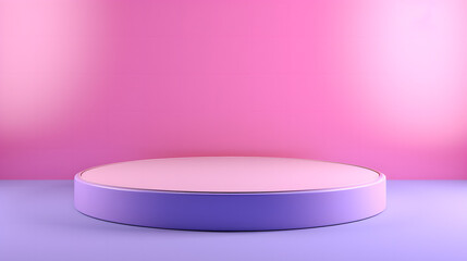 Pink and Purple Circular Object Against Pink Wall, product presentations

