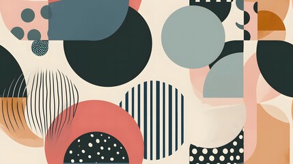 abstract and minimalist seamless pattern