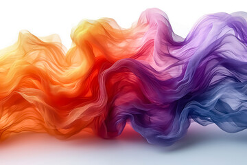 Obraz premium Colorful Lines Waves Abstract Patterns Background AI