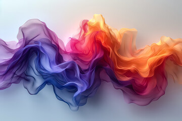 Fototapeta premium Wallpaper AI Colorful Lines Abstract Patterns Waves