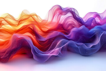 Obraz premium Colorful Lines Waves Abstract Patterns Wallpaper AI