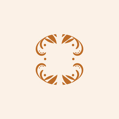 Luxury pattern on a blue background. Vector mandala template. Golden design elements. Traditional Turkish, Indian motifs.