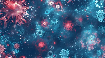 Fototapeta premium abstract cosmic background seamless pattern
