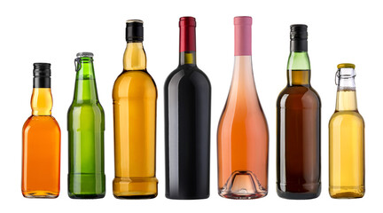 Set of diffrent bottles