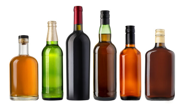 Set of diffrent bottles