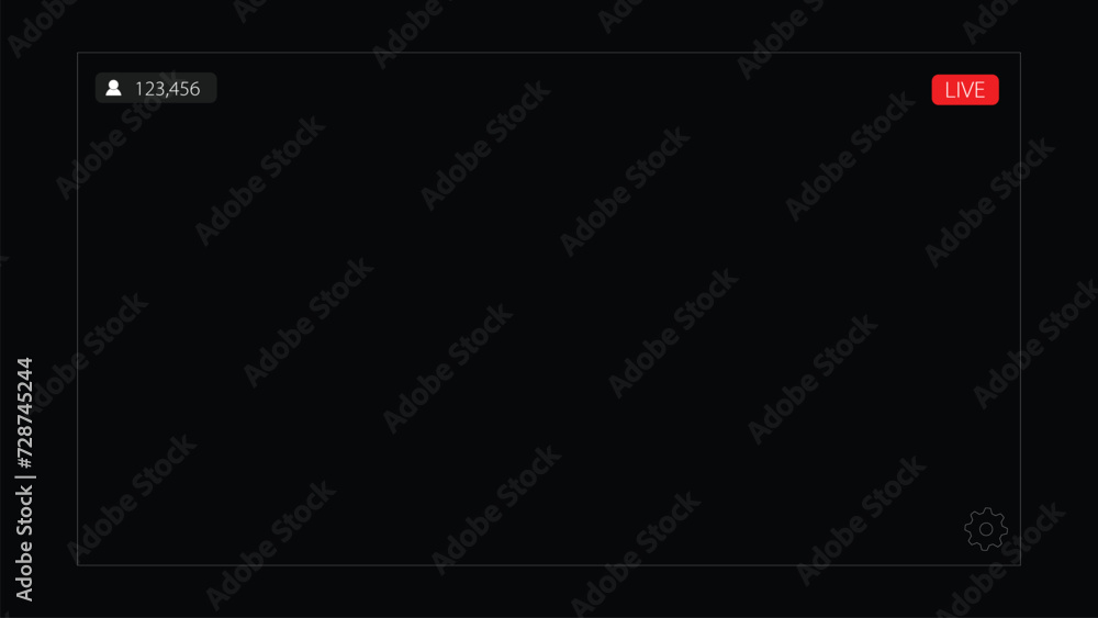 Poster mobile online live streaming app design element template 003