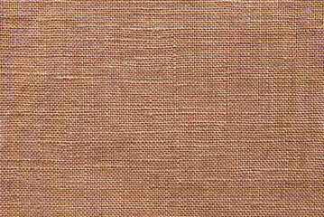 Brown canvas fabric for background, linen texture background
