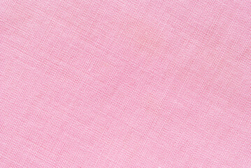 Pink linen texture, pink canvas texture as background
